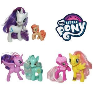 My Little Pony 6 Piece Variety Figures Playset Bundle Authentic MLP Set
